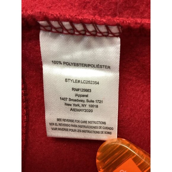 Big Chill Women's Red Double Breasted Trench Coat Peacoat Belted Fleece Jacket - Picture 8 of 10